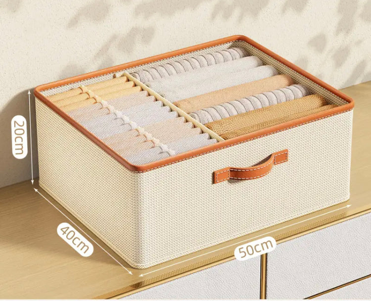 Large Capacity Wardrobe Organizer, Clothes Pants Jeans Storage Box with Separator, Household Large Capacity Storage Wardrobe Large Capacity Wardrobe Organizer, Clothes Pants Jeans Storage Box with Separator, Household Large Capacity Storage Wardrobe